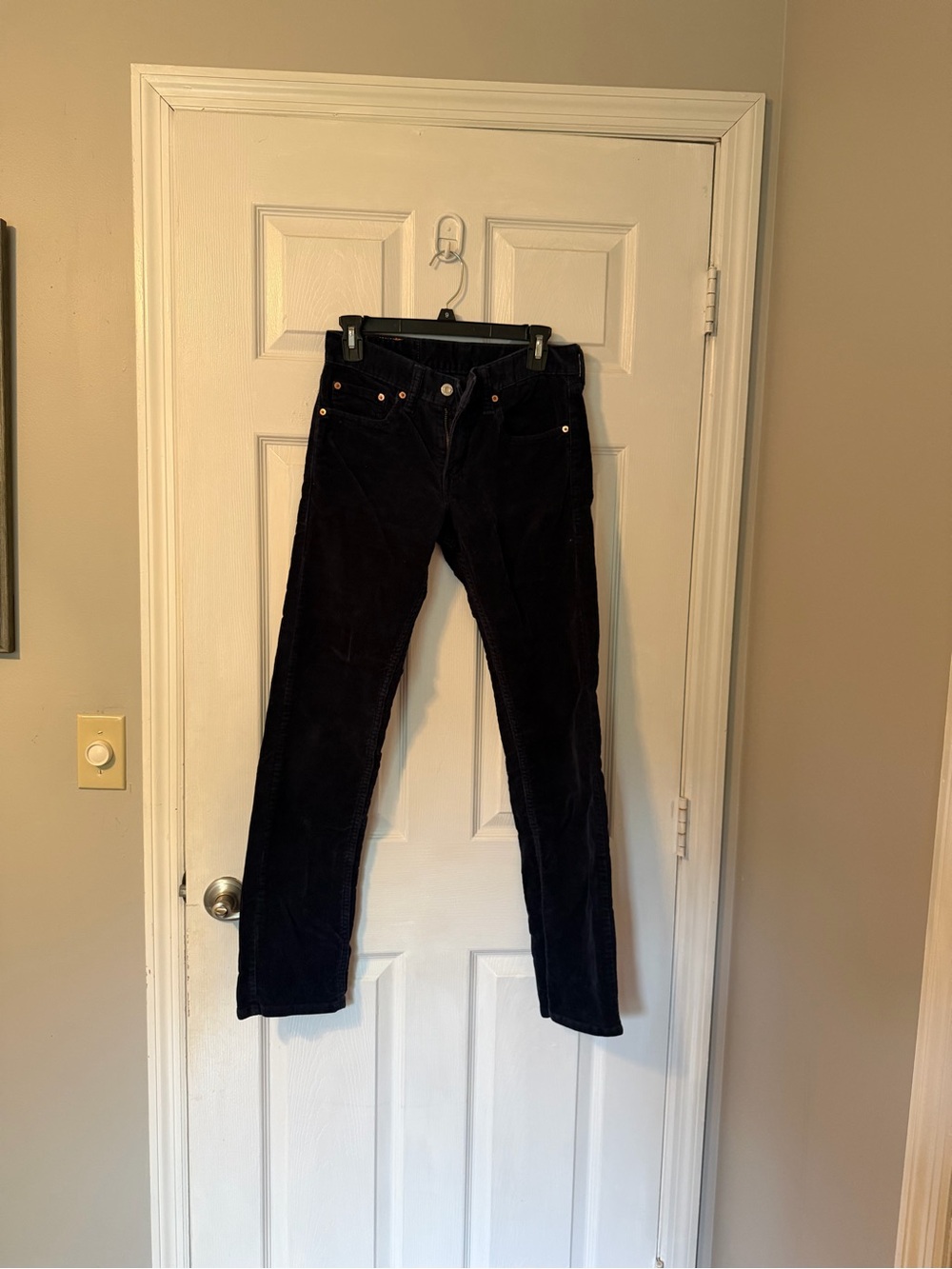 Levi Strauss & Co 511 Blue Velvety Corduroy Jeans